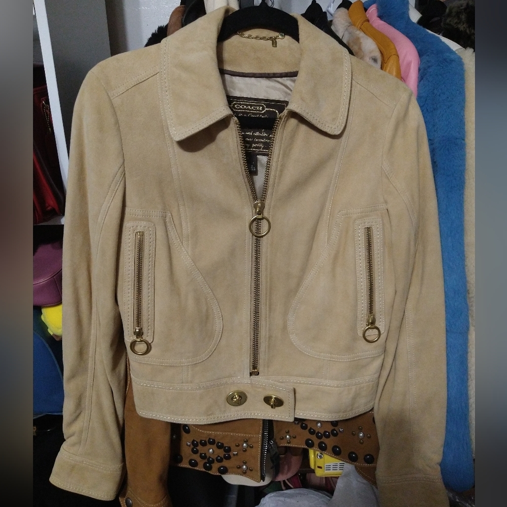 Suede Coach Legacy Jacket